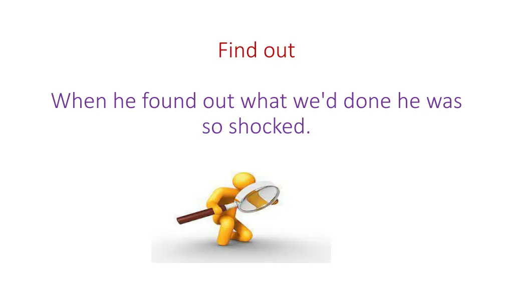 find out
