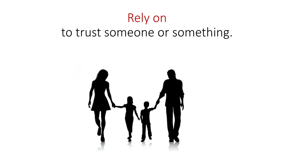 rely on 1