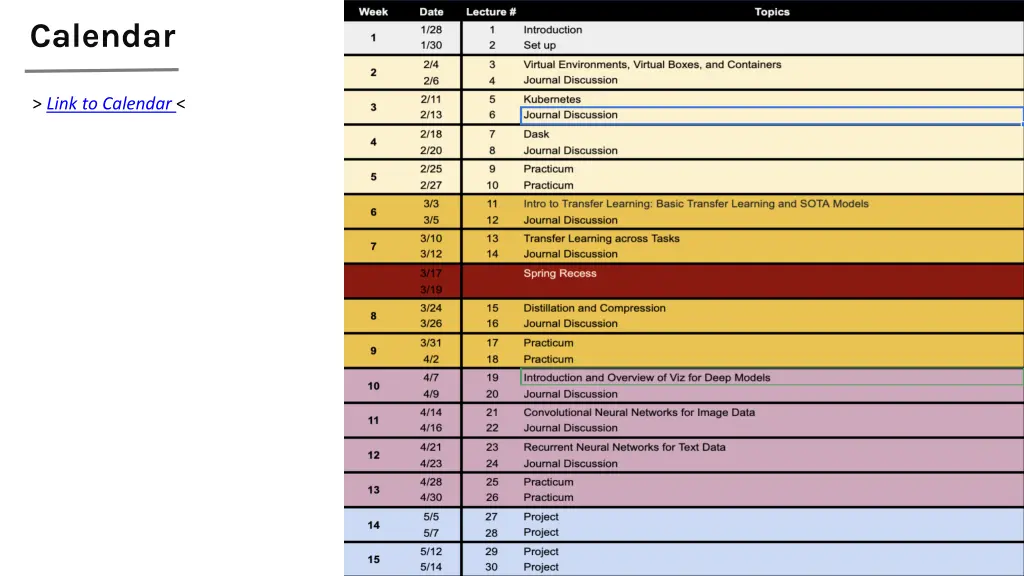 calendar