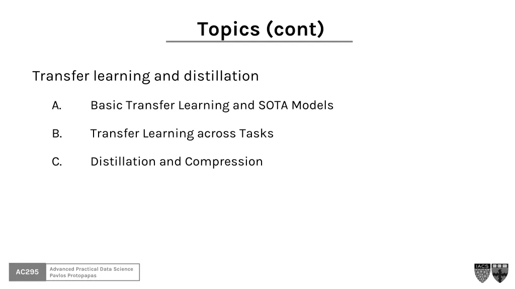 topics cont