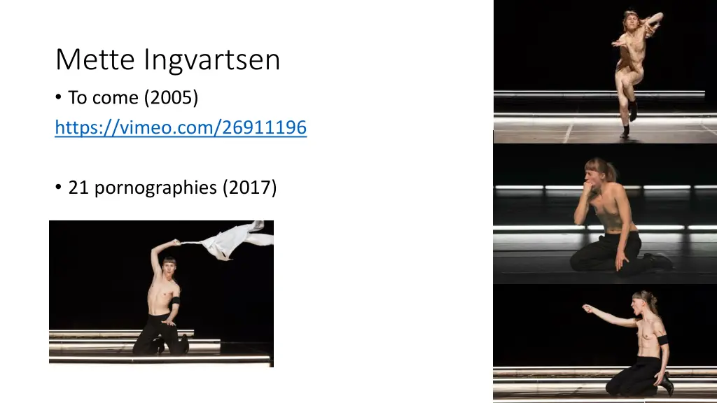 mette ingvartsen to come 2005 https vimeo