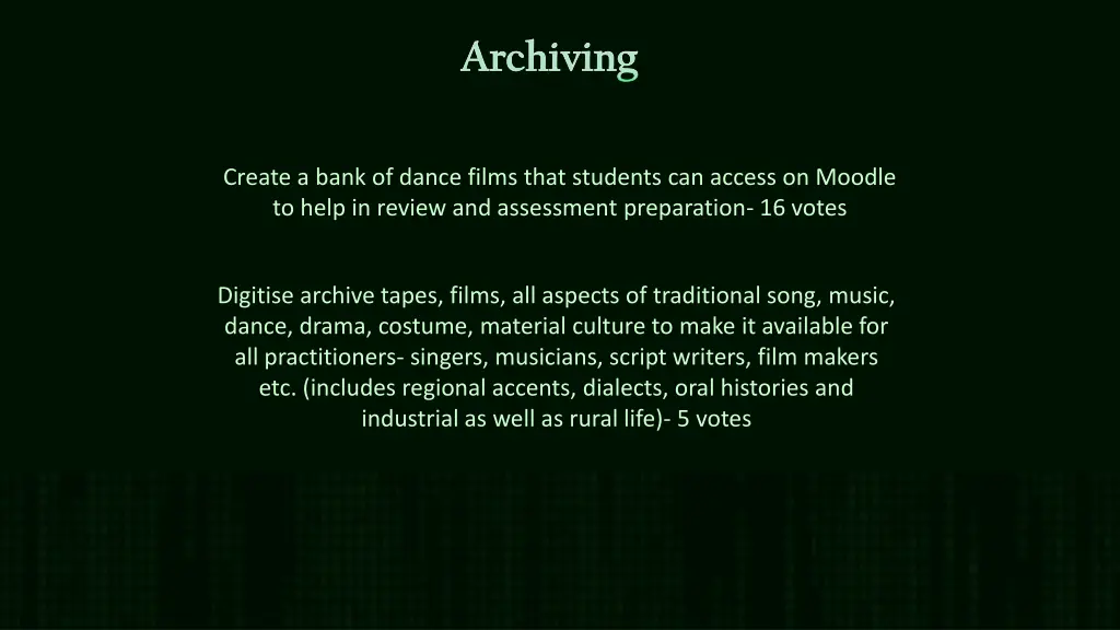 archiving