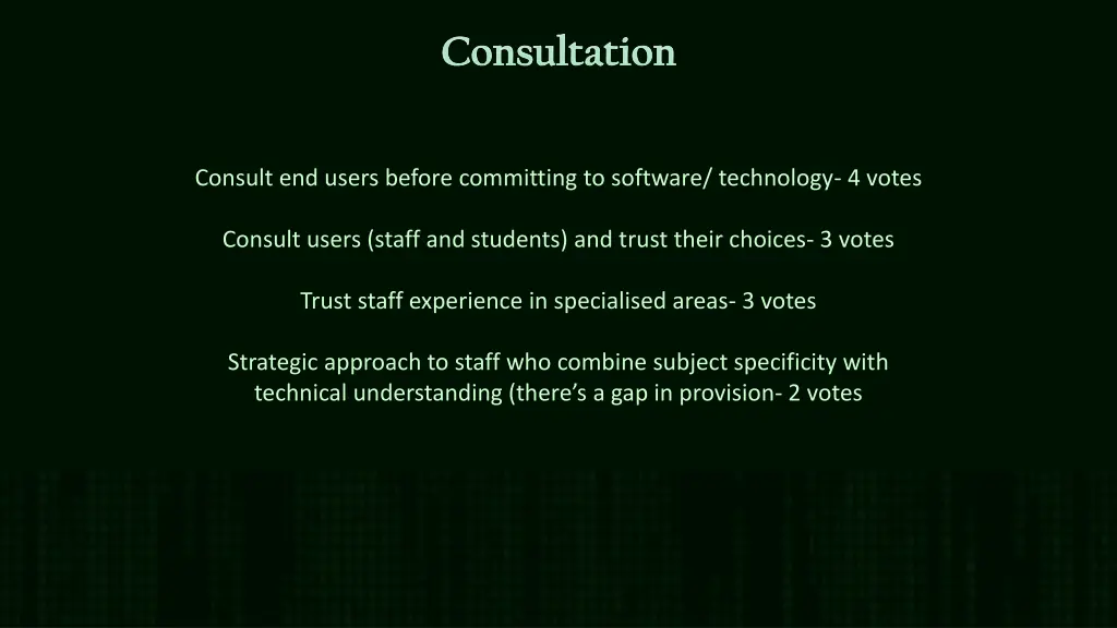 consultation