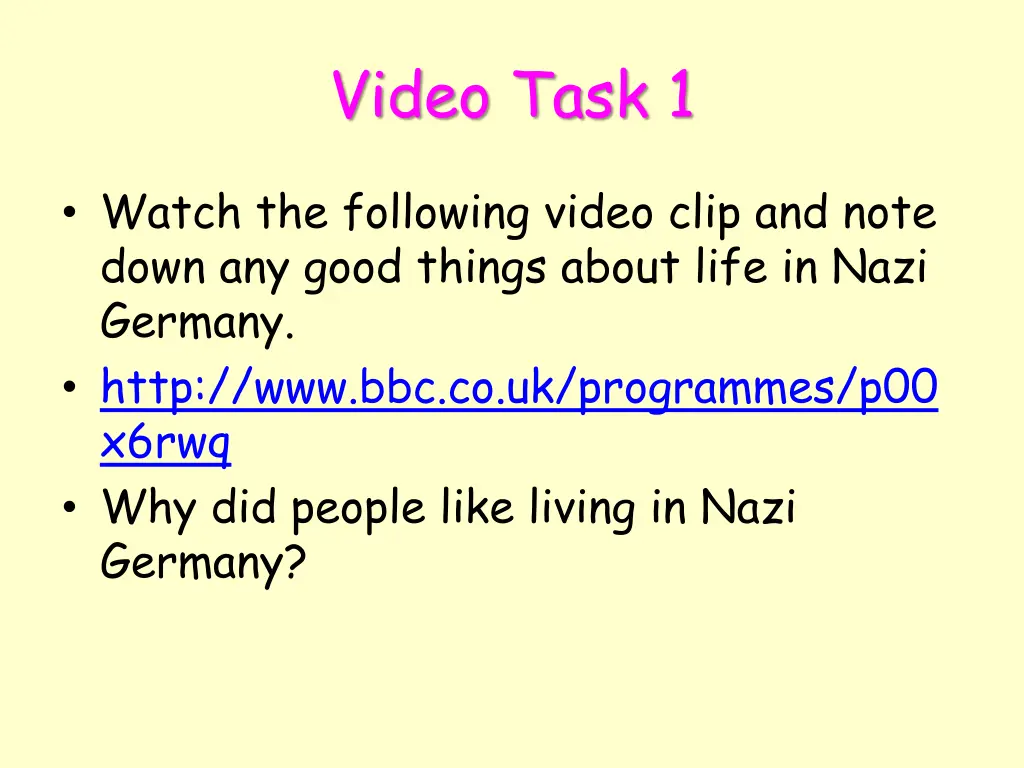 video task 1
