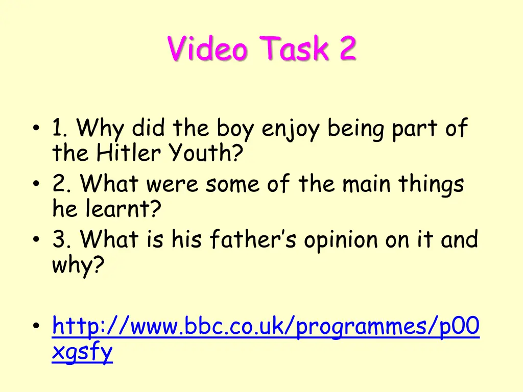 video task 2