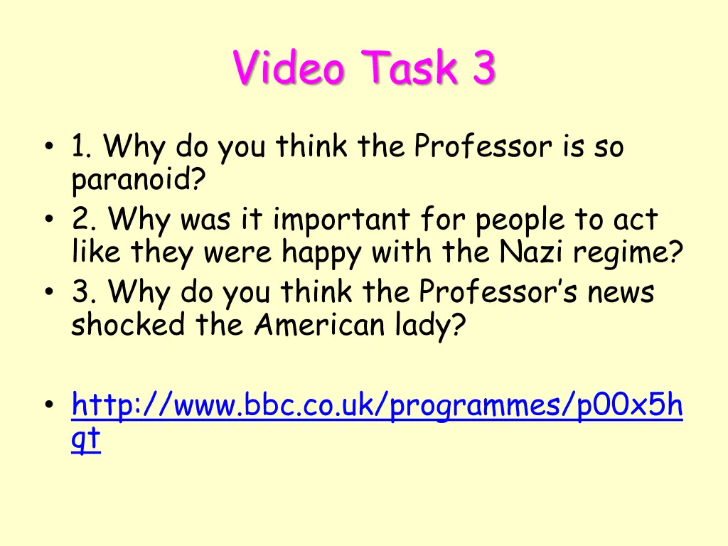 video task 3