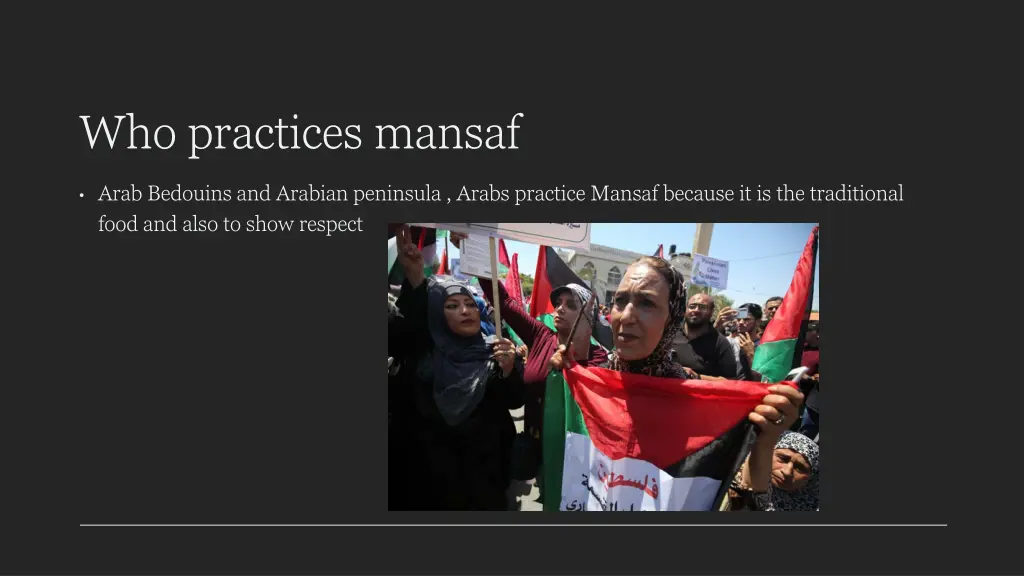 who practices mansaf