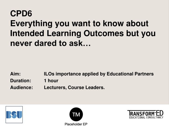 cpd6 everything you want to know about intended