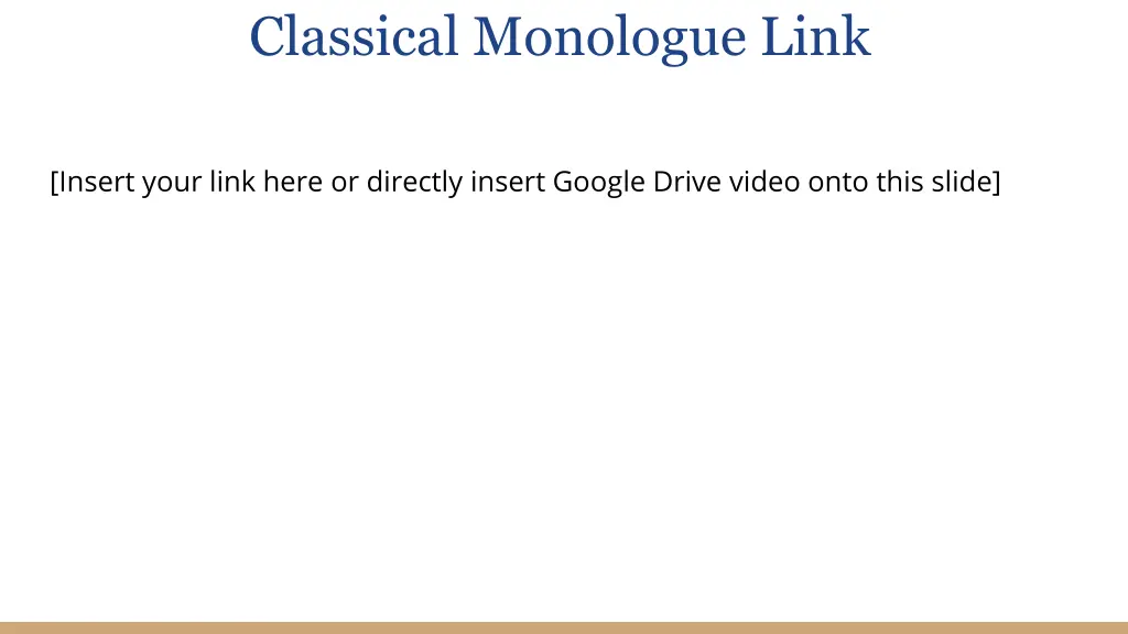 classical monologue link