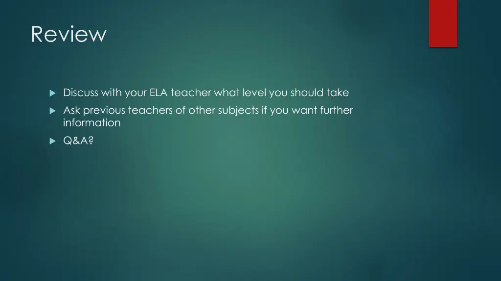 review