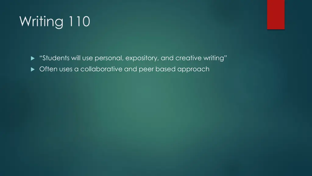 writing 110