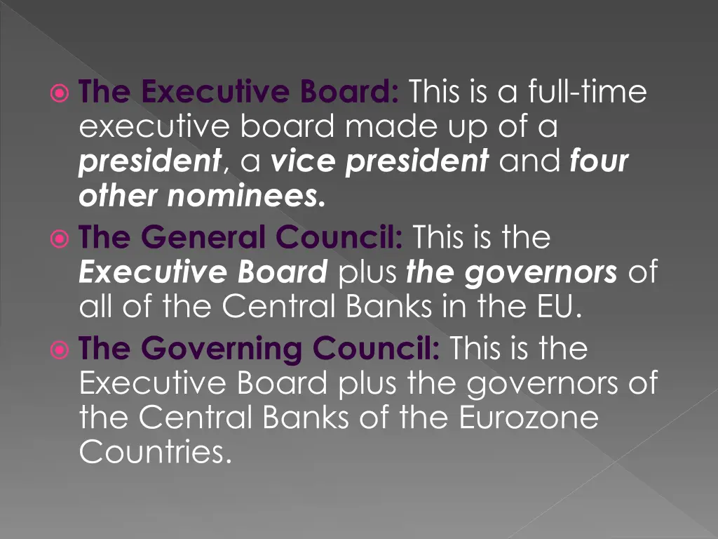 the executive board this is a full time executive