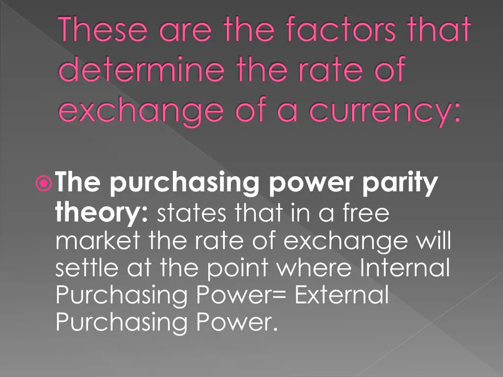 these are the factors that determine the rate