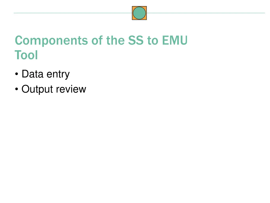 components of the ss to emu tool