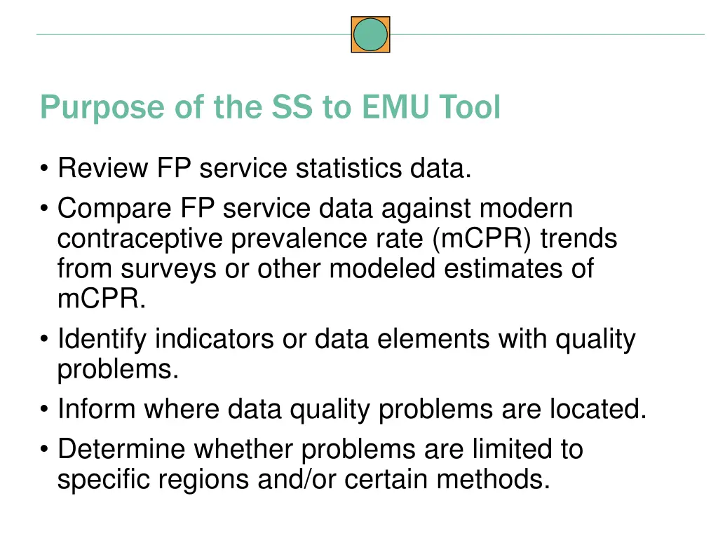 purpose of the ss to emu tool