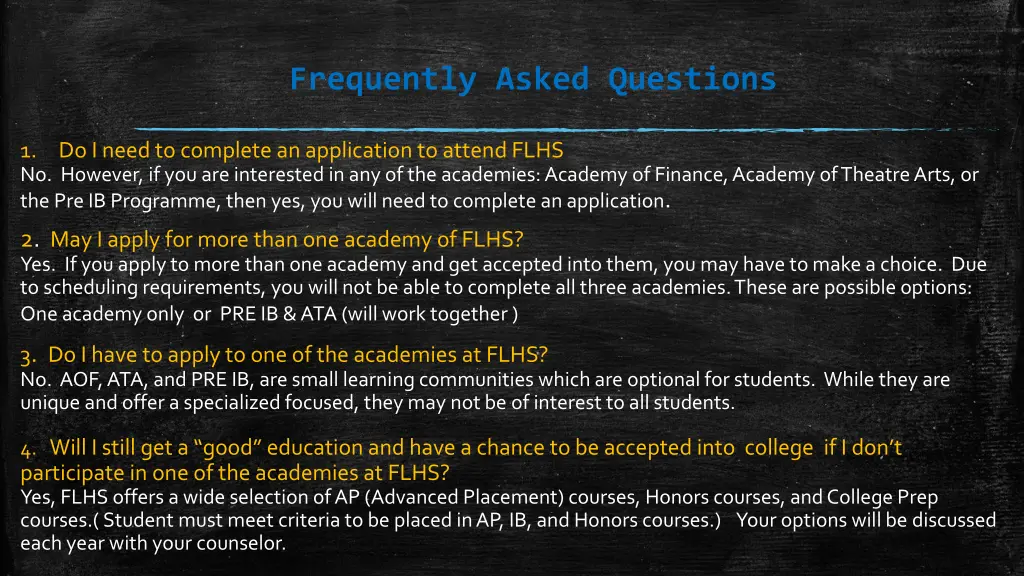 frequently asked questions