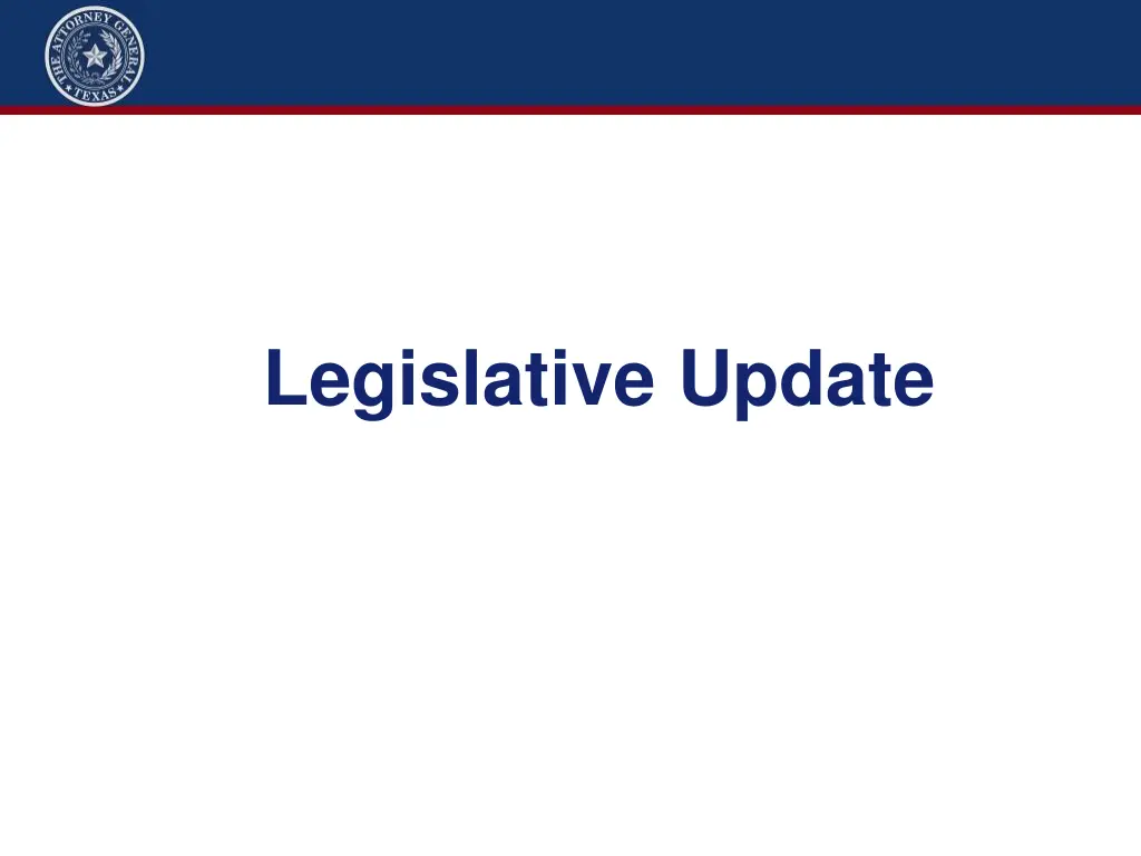 legislative update