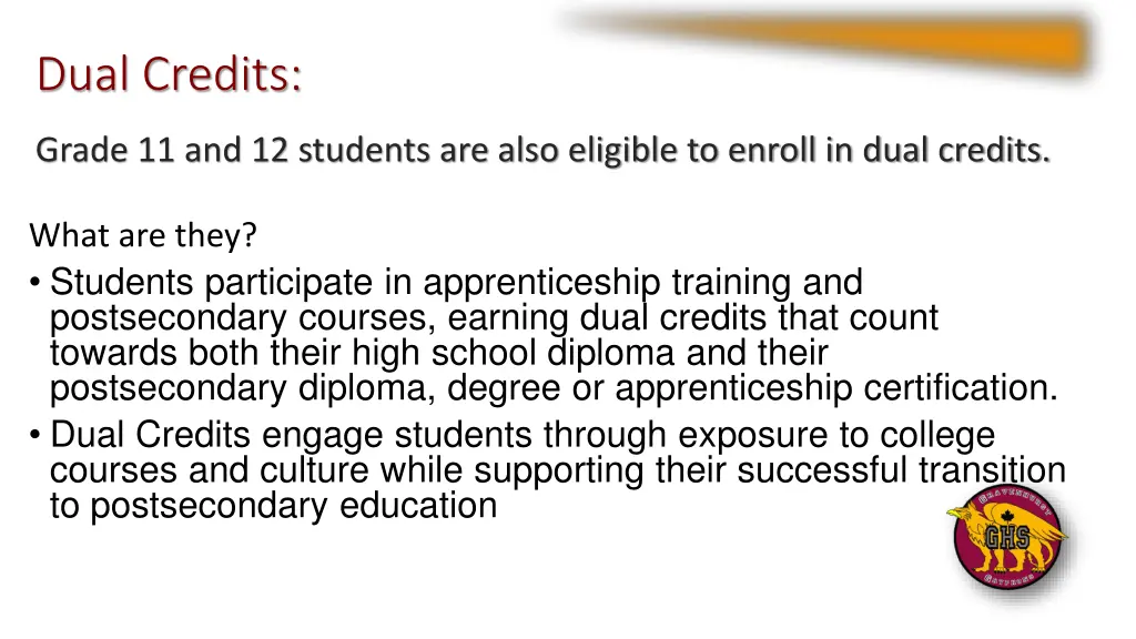 dual credits