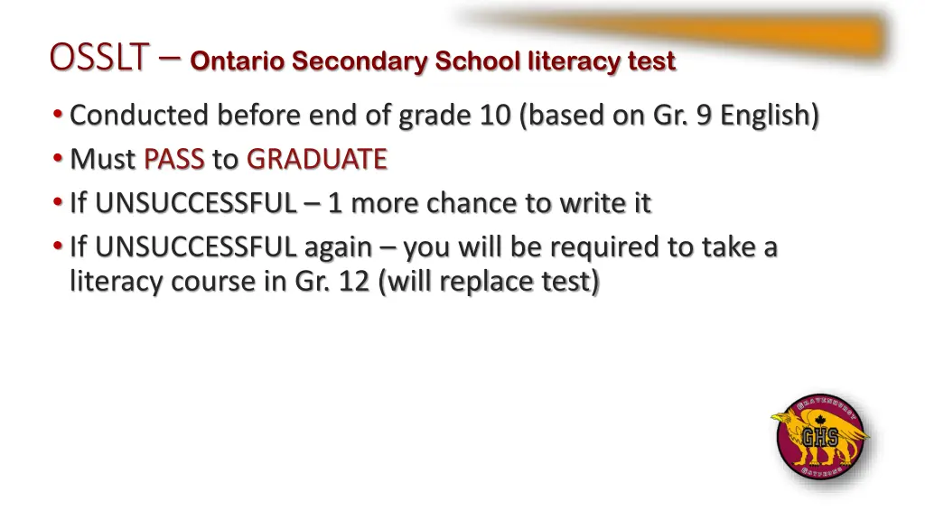 osslt ontario secondary school literacy test