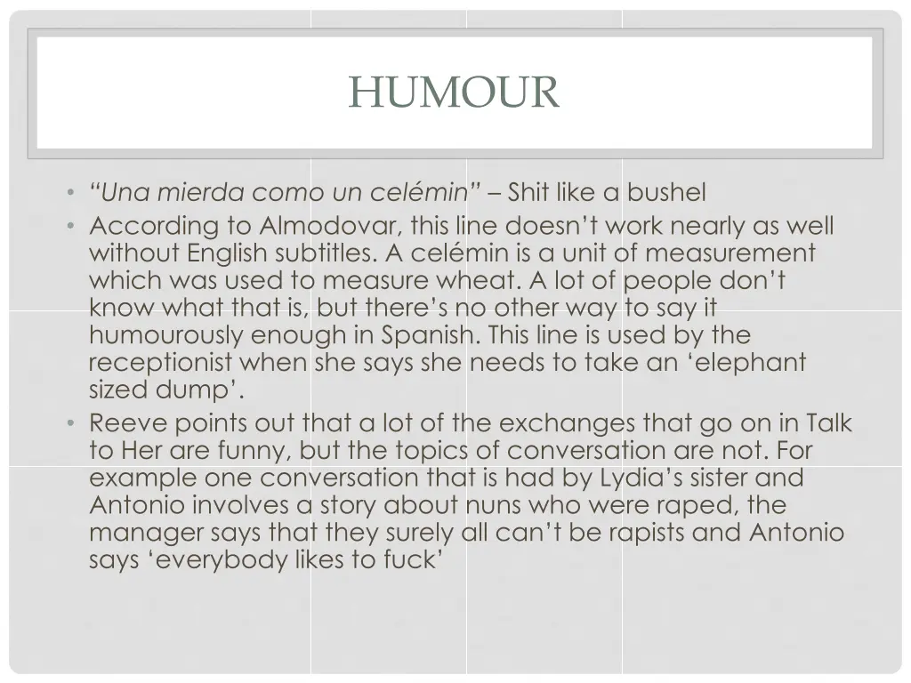 humour