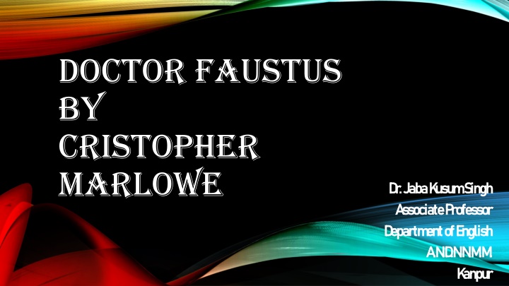 doctor faustus by cristopher marlowe