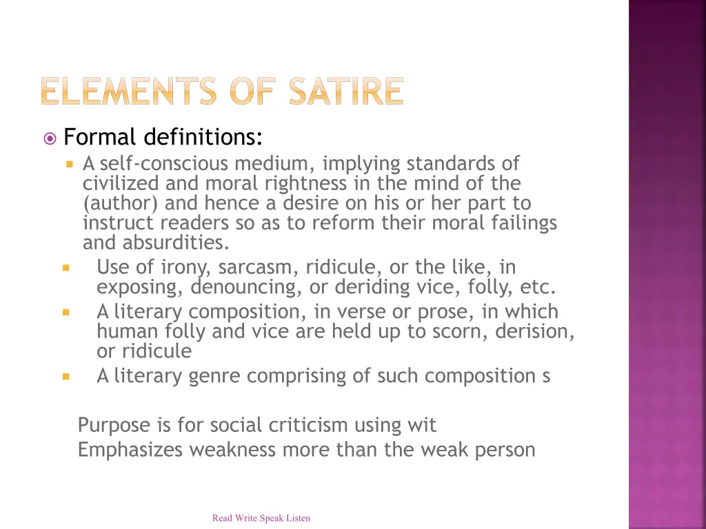 elements of satire 3
