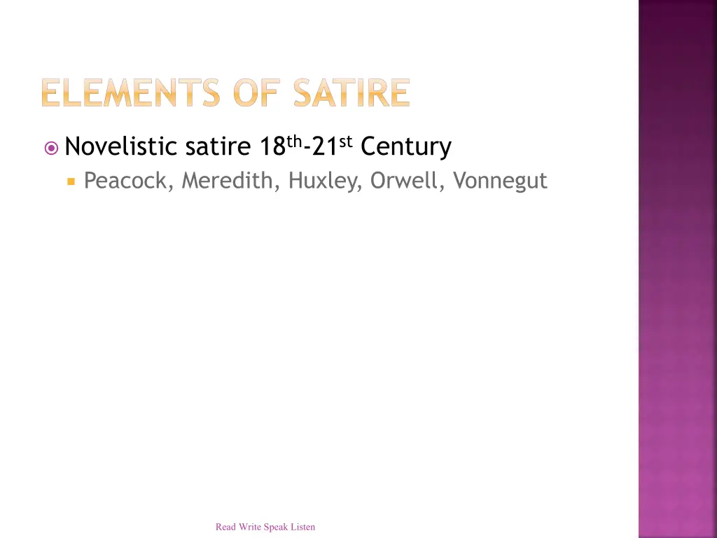 elements of satire 5