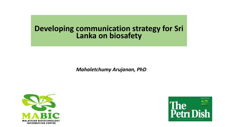 developing communication strategy for sri lanka