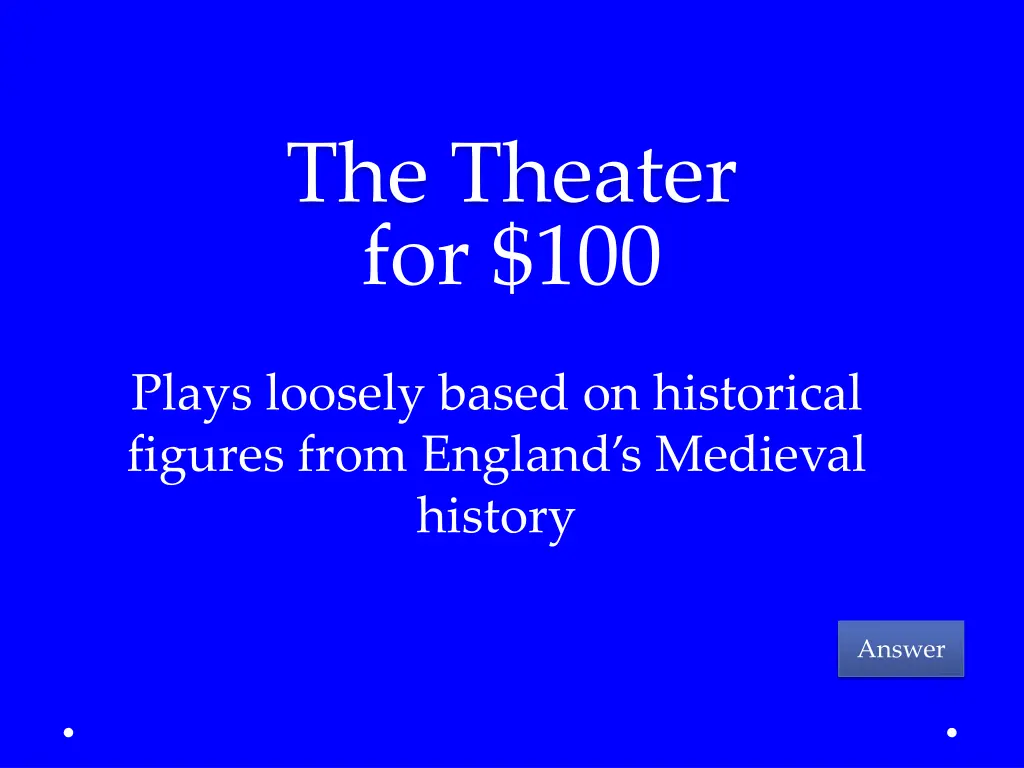 the theater for 100