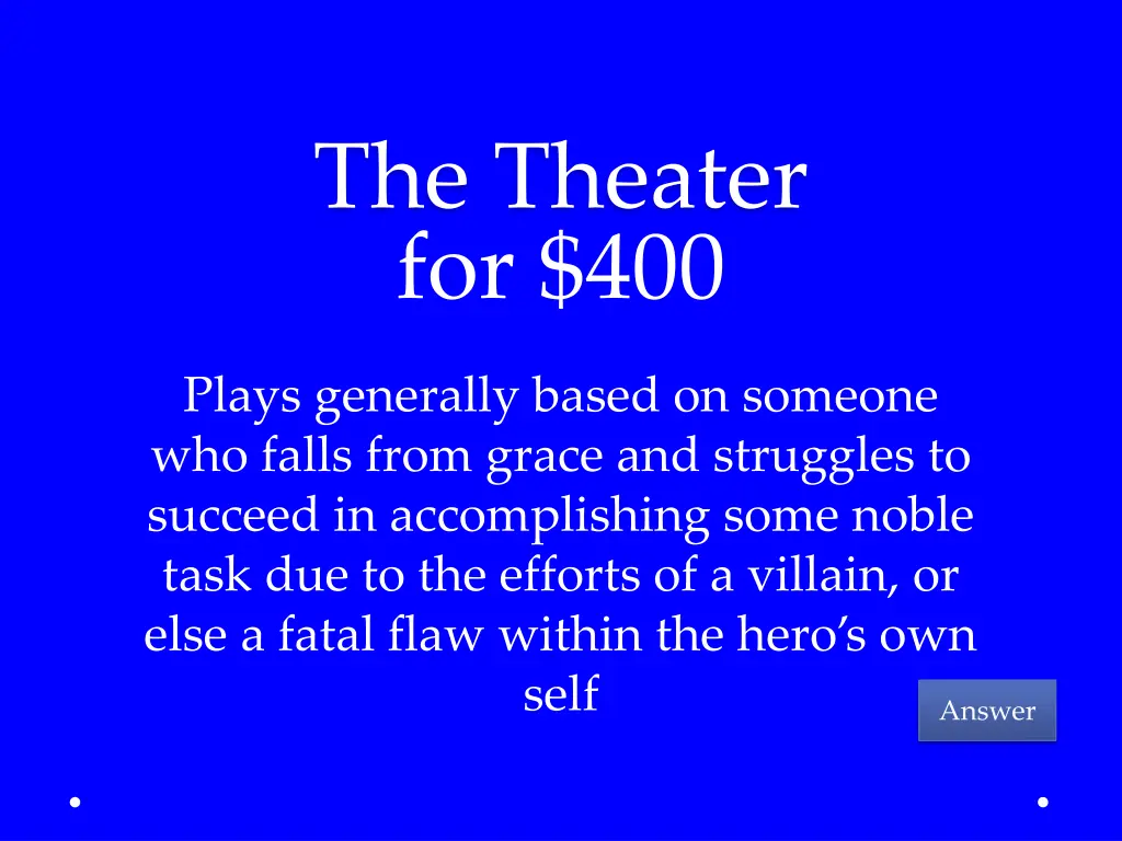 the theater for 400