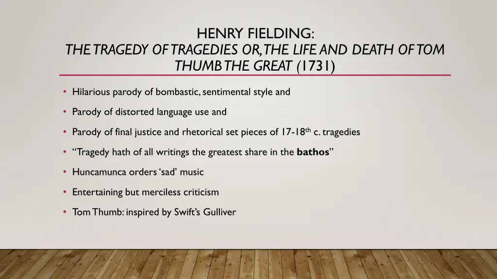 henry fielding