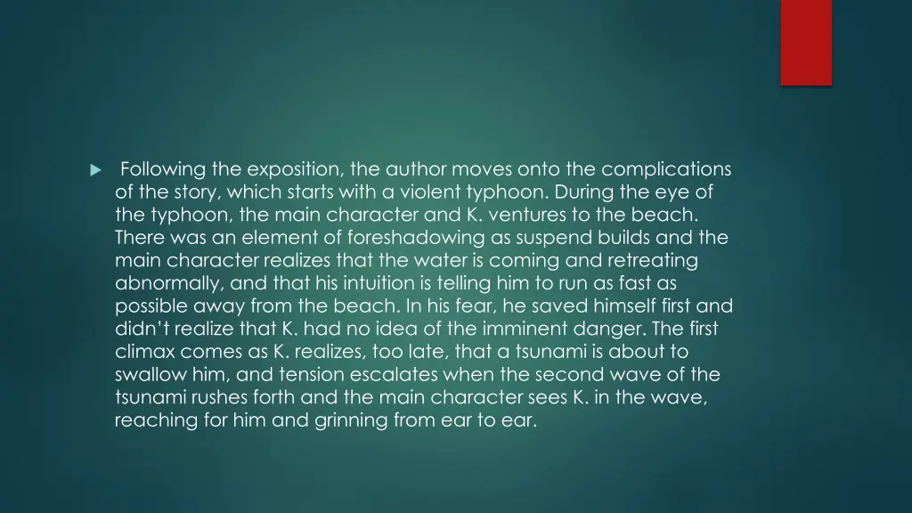 following the exposition the author moves onto