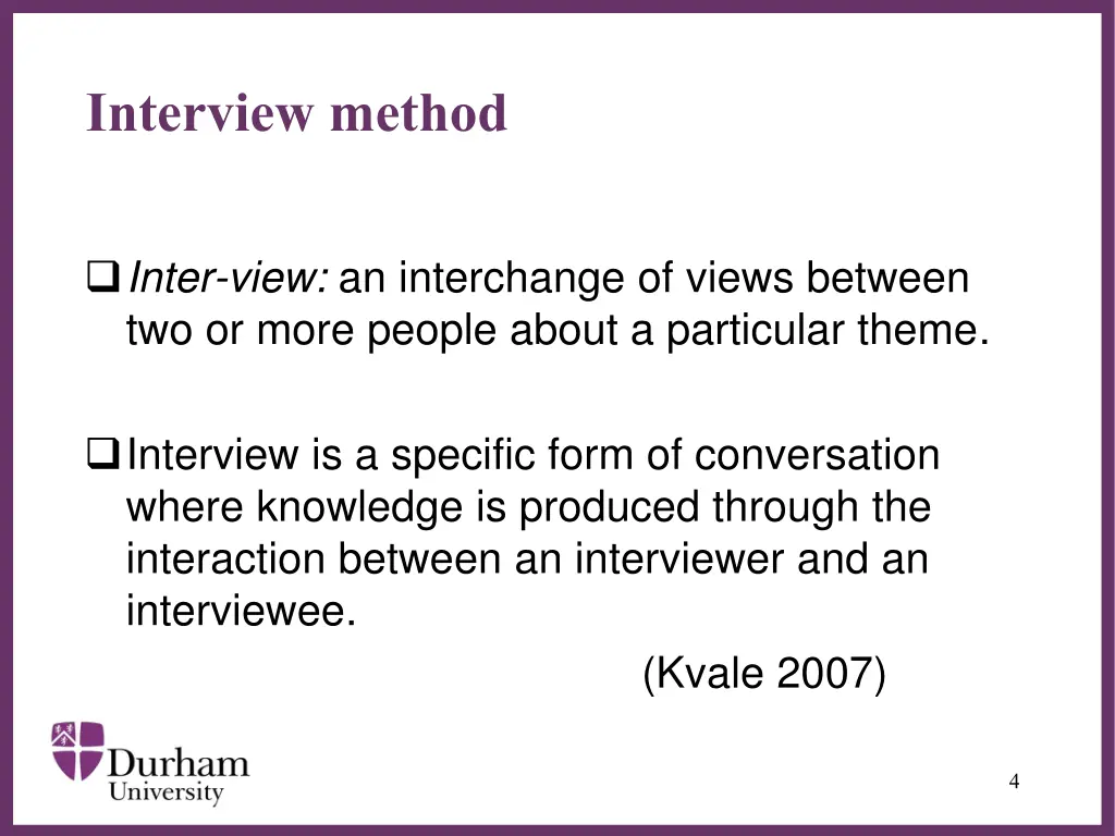 interview method