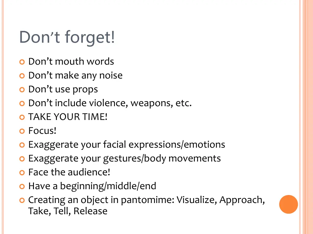 don t forget