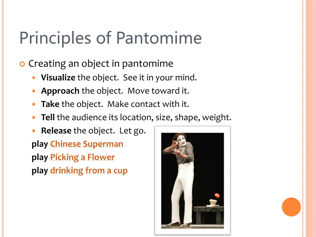 principles of pantomime 1