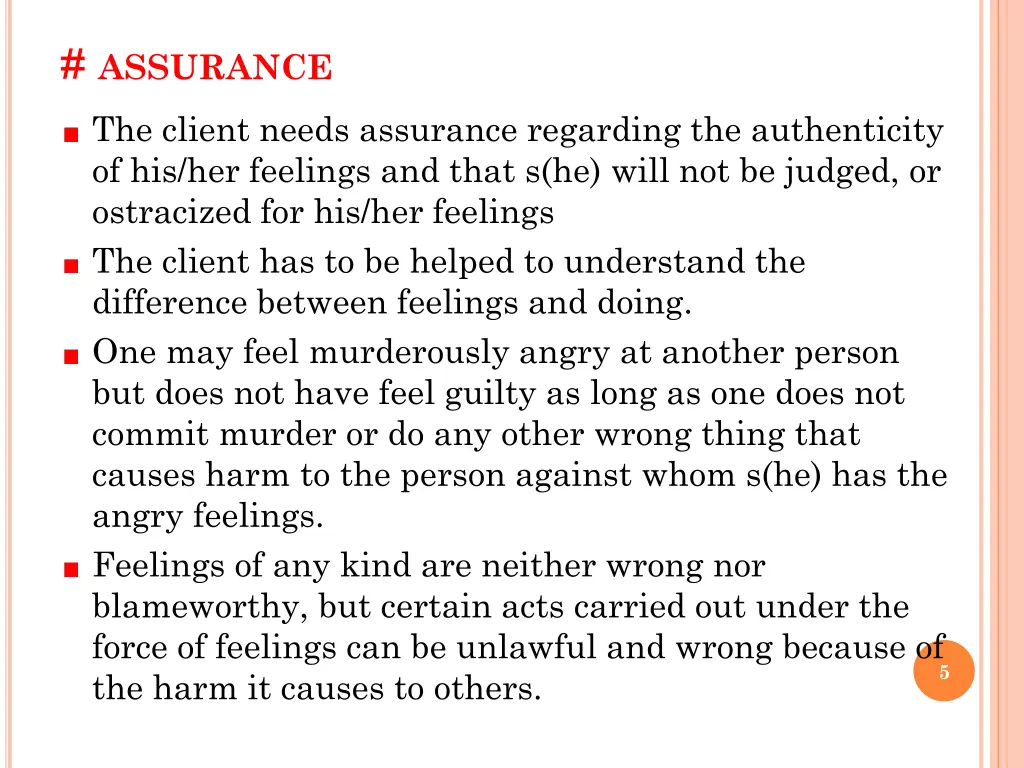 assurance