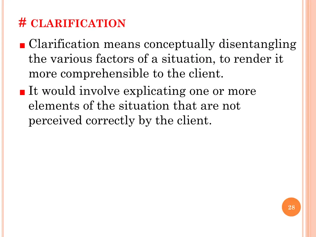 clarification clarification means conceptually