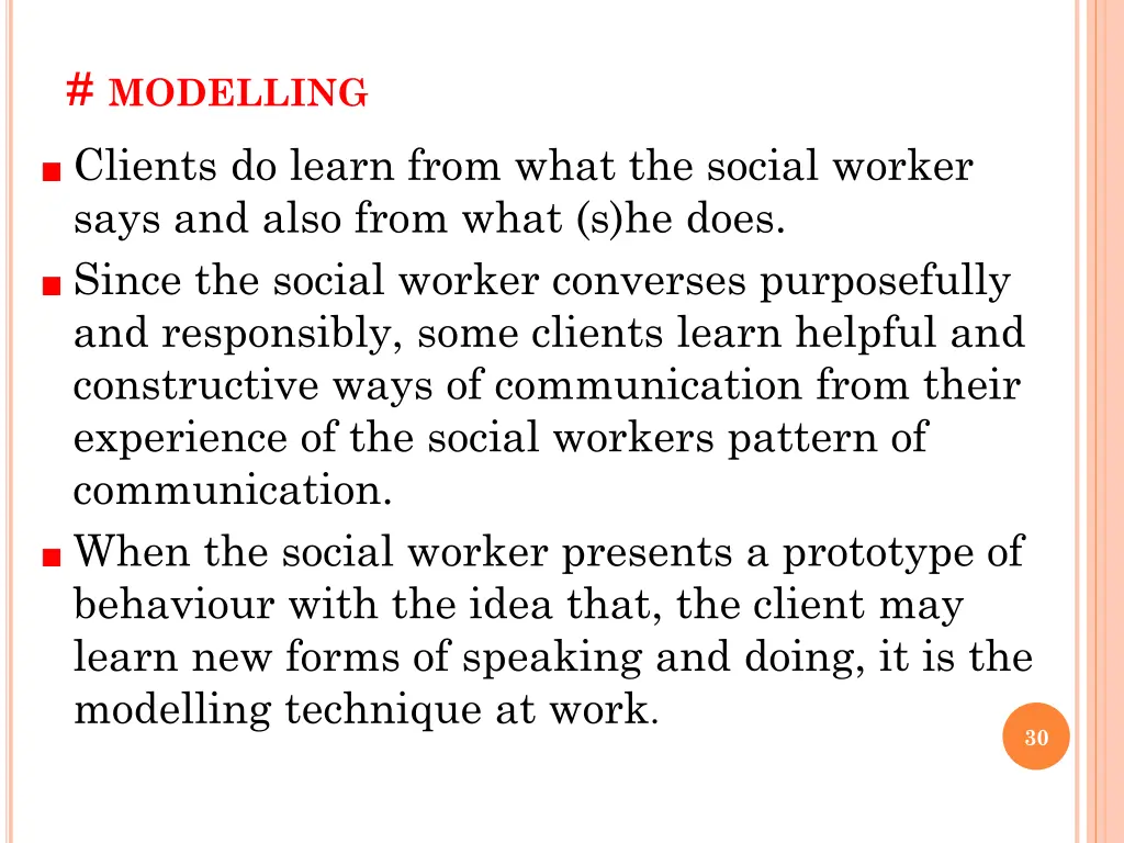 modelling clients do learn from what the social