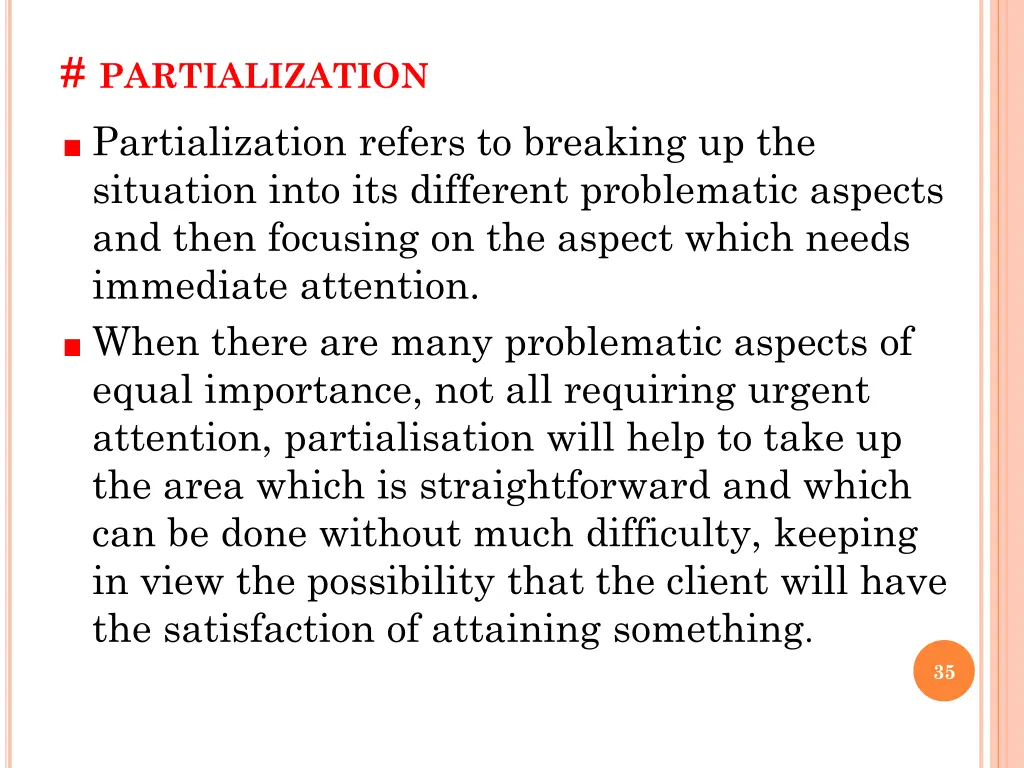 partialization partialization refers to breaking
