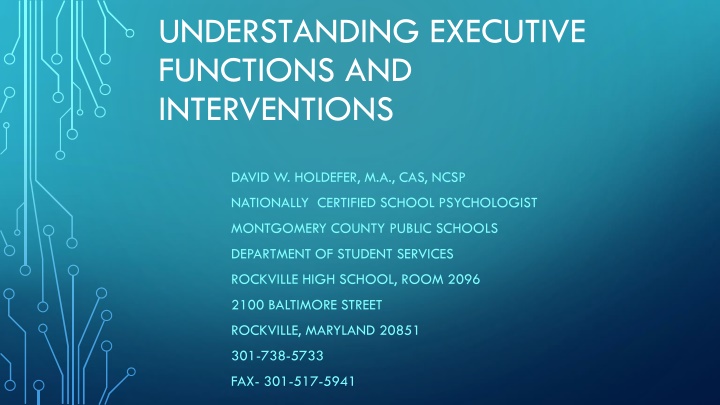 understanding executive functions