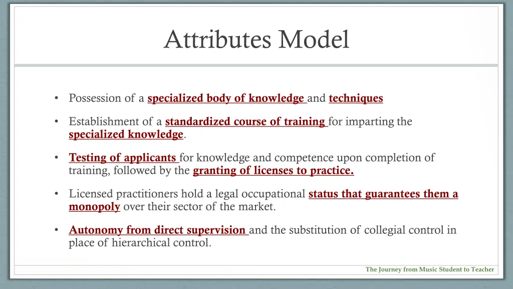 attributes model