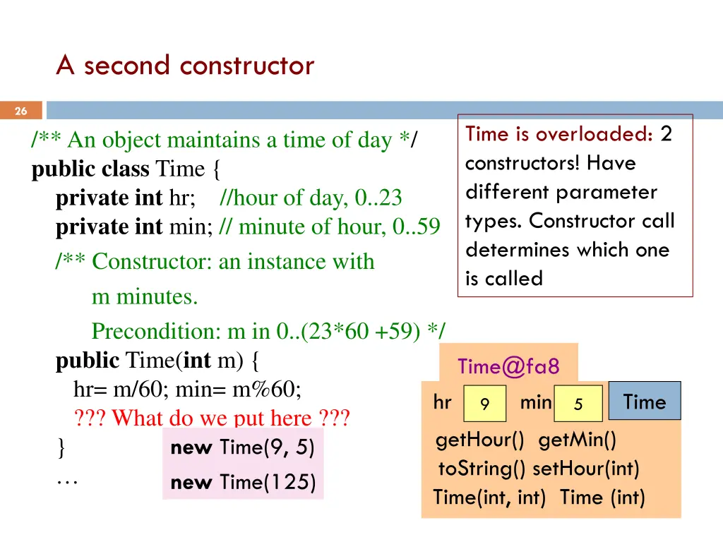 a second constructor