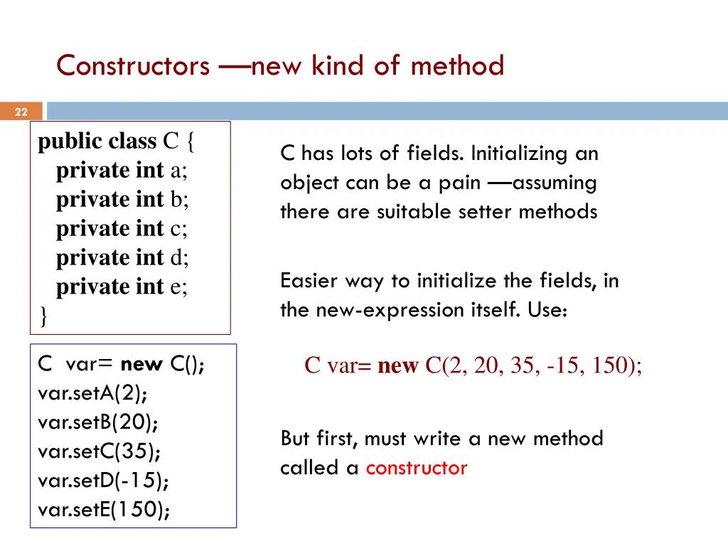 constructors new kind of method