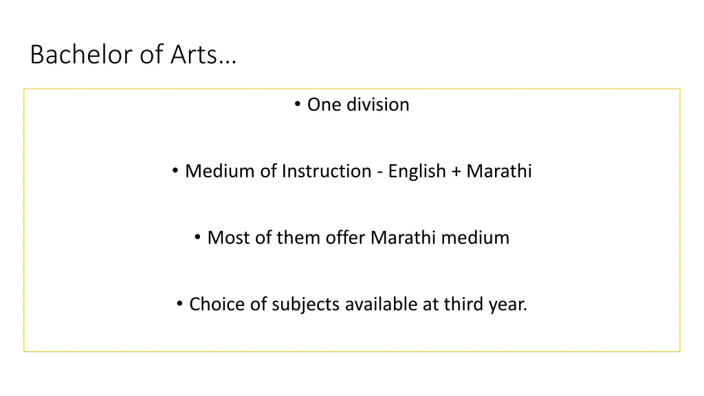 bachelor of arts