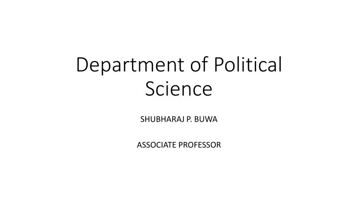 department of political science