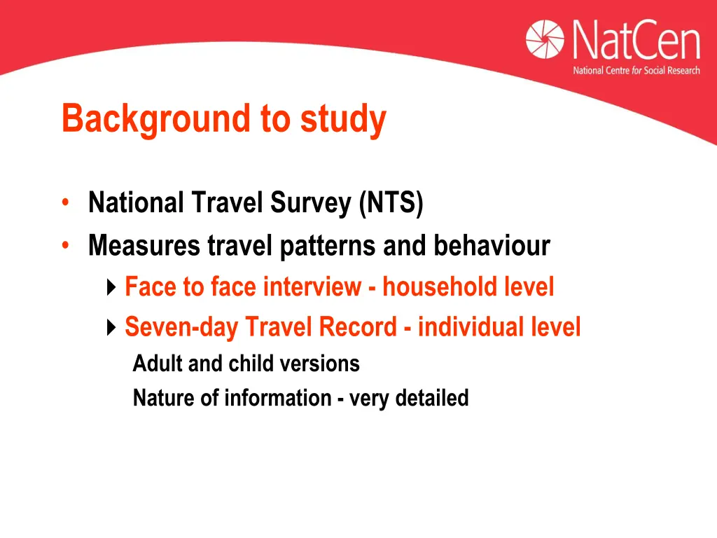background to study