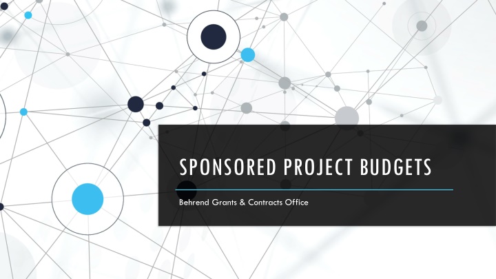 sponsored project budgets