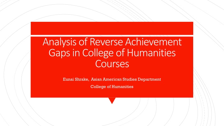 analysis of reverse achievement gaps in college