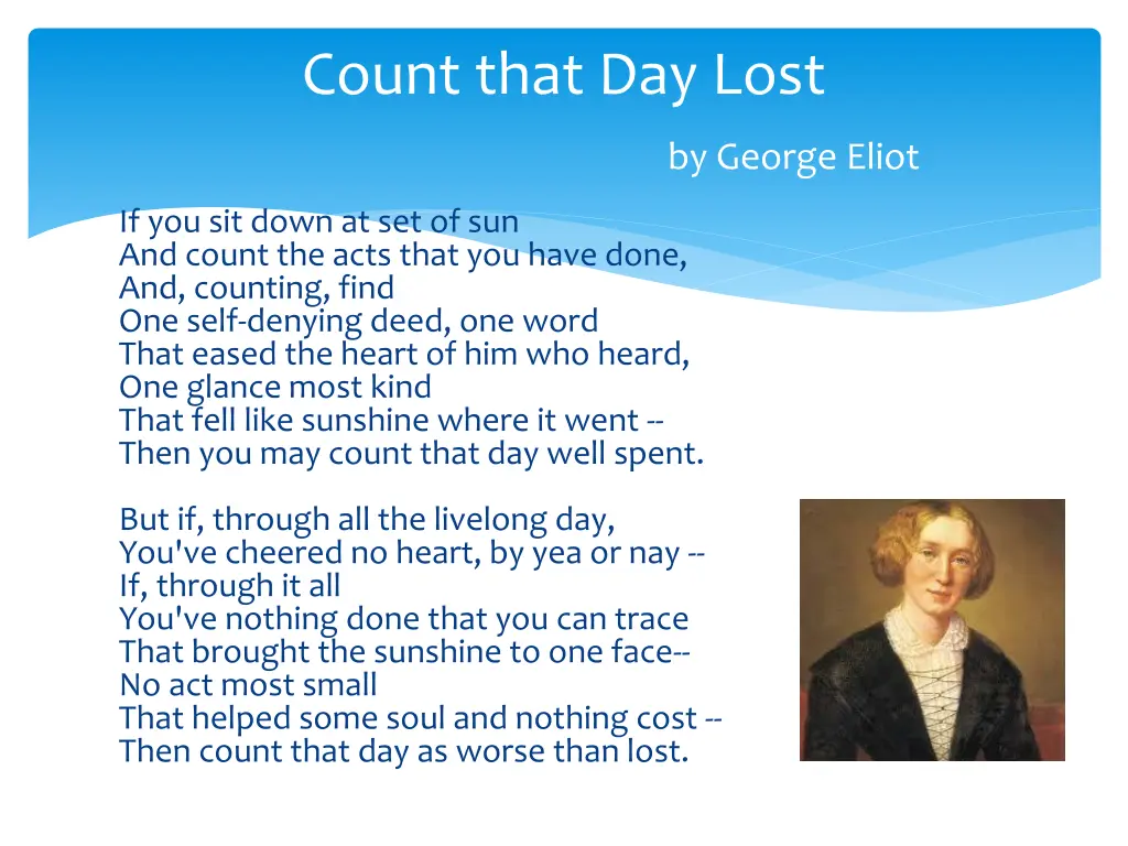 count that day lost