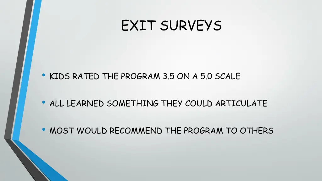 exit surveys
